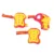 Set protectii Moni Nina 2, 6 piese 25-50 kg red
