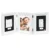 Set rama foto cu mulaj pentru mana si picior Baby Art Black, White