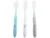 Set tacamuri copii Bo Jungle 3 lingurite moi din silicon albastre