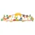 Set tren cu sina si accesorii din lemn City Train Felyx Toys 60 piese