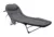 Sezlong pliabil, Ikonka, structura solida din otel, cu spatar reglabil pe 5 trepte si saltea confortabila inclusa, dimensiune 190 x 63 x 30 cm, Grey