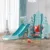 Spatiu de joaca Nichiduta Garden Tower II Blue cu Leagan convertibil, Tobogan cu trepte late, Margini rotunjite, Cos de baschet cu minge inclusa