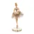 Statueta balerina costum din tiul crem cu paiete