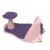 Suport de baie Little Mom Baby Shower Pink cu ventuze si spatar, varsta 6 luni+