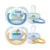 Suzeta Philips Avent Ultra Air 2 buc, 0-6 luni Vapor, I love Mama