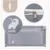 Tarc de joaca pentru copii MalPlay Kivo Grey, design modern si sigur, acces mare cu fermoar actionat din exterior, dimensiune 120 x 120 cm, cu buzunar din plasa