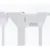 Tarc de siguranta modular cu 3 panour metal alb Noma N94054