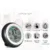 Termometru cu higrometru digital, display lcd, control touch, 9 cm, negru