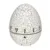 Timer analog pentru bucatarie din otel inoxidabil EGG Alb