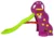 Tobogan 140 cm cu cos de baschet mov cu verde