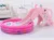 Tobogan 2in1 Nichiduta Garden Elephant Pink cu inaltime reglabila, scara cu trepte late, manere si cos de baschet, greutate maxima 40 kg
