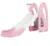 Tobogan Nichiduta Garden Cloud Pink 2 in 1 cu Margini rotunjite, Trepte late anti-slip, Inaltime reglabila, Manere si Cos de baschet