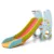 Tobogan Nichiduta Garden Play and Slide 2in1 Blue cu Protectii laterale inalte, Margini rotunjite, Trepte late, Cos de baschet si minge