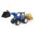 Tractor Bruder New Holland T5.120 cu incarcator frontal, furci si balot rotund