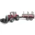 Tractor cu incarcator frontal si remorca de lemne Bruder
