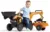 Tractor cu pedale pentru copii Falk cu incarcator si excavator