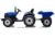 Tractor cu remorca Nichiduta Speed Track Blue,acumulator 24V8Ah,2 motoare x 775w,roti EVA,scaun din piele,sezut spatios,telecomanda 2.4G,design realistic