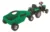 Tractor cu remorca Pilsan Big Trolley Green transmisie pe lant, volan cu claxon, scaun reglabil, spatar, de la 3 ani pana la 50 kg
