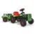 Tractor electric cu remorca, Injusa, 6V, cu sunete si lumini, Verde