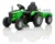 Tractor electric cu remorca Nichiduta Powerful Green,acumulator 12V,roti late si rezistente,faruri cu lumini LED,spatar inalt,aspect realistic,unitate audio cu usb