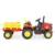 Tractor electric pentru copii Moni Rancher Red 70W cu remorca si telecomanda, pornire la buton, Panou audio, lumini si claxon