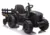 Tractor electric pentru copii Nichiduta Agriculture Black 12V 80W cu telecomanda, pornire la buton, Mp3, Usb si remorca detasabila