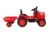 Tractor electric pentru copii Nichiduta JCX Heavy 12V Red cu telecomanda si remorca detasabila, pornire la buton, sunete si telecomanda