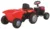 Tractor pentru copii Pilsan Power Red cu remorca,actionat de pedale,transmisie pe lant, volan cu claxon, scaun reglabil cu spatar, de la 3 ani pana la 50 kg