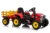 Tractoras electric Kinderauto BJ-611 60W 12V cu remorca si telecomanda  Rosu