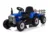Tractoras electric pentru copii, Kinderauto BJ-611, 60W 12V, cu remorca si telecomanda, roti moi EVA, albastru