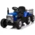 Tractoras electric pentru copii, Kinderauto BJ-611, 70W, 12V, echipare, PREMIUM cu remorca si telecomanda, albastru