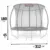 Trambulina de gradina cu plasa interioara 312 cm Neo-Sport NS-10C231 Negru