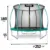 Trambulina de gradina cu plasa interioara, stalpi si scara 252 cm (8FT) Neo-Sport NS-08C181 verde