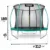 Trambulina de gradina cu plasa interioara, stalpi si scara 312 cm (10FT) Neo-Sport NS-10C181 verde