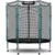 Trambulina de gradina pentru copii 140 cm 4.5ft Neo-Sport Verde inchis, Plasa interioara, Stalpi metalici cu protectie din burete, Intrare cu fermoar si catarama, Covoras impermeabil flexibil