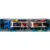 Transportator albastru cu 2 niveluri si 8 masinute de curse, Maxx Wheels 1:32, 58 cm