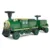 Trenulet electric cu vagon suplimentar pentru 3 copii SX1919, baterie 12V, putere 180W, roti moi, music player, verde