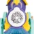Trenulet pentru baloane de sapun Moni Blue Wheels cu muzica si lumini,Maner detasabil,2x60ml solutie de baloane incluse