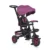 Tricicleta pentru copii Byox Explore Purple, pliabila cu sezut rotativ , spatar reglabil, suport pentru picioare, pneuri din cauciuc, maner cu control al directiei, cosulet pentru accesorii