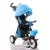 Tricicleta pentru copii Byox Flexy Lux Blue, pliabila, cu maner parental si sezut reversibil , spatar reglabil, frana,suport pahar si roti din cauciuc