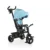 Tricicleta pentru copii Byox Quick Turcoaz cu roti EVA, sezut reversibil si spatar reglabil, suport pentru picioare, frana pe rotile din spate si maner cu control al directiei