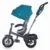 Tricicleta pentru copii Coccolle Giro Plus Albastru multifunctionala, roti gonflabile, spatar reglabil, pozitie somn, sezut reversibil, ghidon pliabil