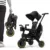 Tricicleta pentru copii Doona Liki Trike Midnight Editie limitata, ultrapliabila in 3 secunde, spatar reglabil,copertina cu protectie UV, frana de picior si roti din cauciuc Eva