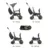 Tricicleta pentru copii Doona Liki Trike S3 Grey Hound ultrapliabila, spatar reglabil in multiple pozitii, ultracompacta, frana, cadru din aluminiu