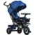 Tricicleta pentru copii Ecotoys Jm-068-17 Albastra cu sezut rotativ, spatar reglabil in 4 pozitii, roti din cauciuc, frana si greutate maxim admisa 25 kg