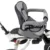 Tricicleta pentru copii Ikonka Trike Fix V3 Grey, cu scaun rotativ 360 si control parental, pozitie somn, suport picioare, amortizor spate, 2 seturi suport picioruse, Roti cauciuc EVA
