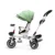 Tricicleta pentru copii Juju Bliss Ride Verde, 3 in 1, pozitie de somn, reversibila, far luminos, muzica, cos depozitare, gentuta, protectie UV, cauciucuri spuma EVA, greutate maxima admisa 25kg