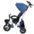 Tricicleta pentru copii KidsCare Davos Albastru pliabila, scaun rotativ, spatar reglabil, pozitie somn, maner reglabil pe inaltime, suport pentru pahar