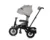 Tricicleta pentru copii Lorelli 4 in 1 Jaguar Air Wheels Grey Luxe cu maner cu control parental, scaun rotativ, spatar reglabil pe 2 pozitii, roti mari silentioase, din cauciuc cu camera