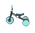 Tricicleta pentru copii Lorelli Buzz Black Turquoise pliabila, roti mari din cauciuc Eva, sezut ergonomic si reglabil in inaltime, varsta 2-5 ani